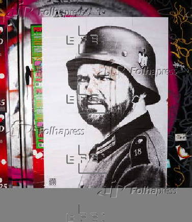 Satirical street art posters pop up in Berlin
