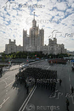 Rehearsal for Victory Day parade in Moscow