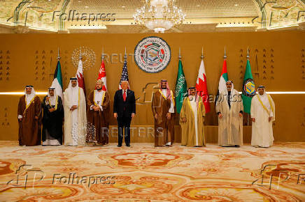 U.S. President Trump attends a GCC summit, in Riyadh
