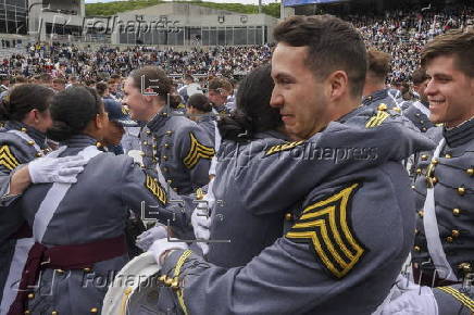 US President Trump delivers commencement address at US Military Academy