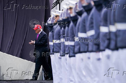 U.S. President Donald Trump attends commencement ceremony at West Point Military Academy