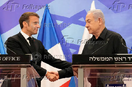 FILE PHOTO: France's Macron visits Jerusalem amid Israel-Palestinian conflict