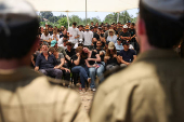 Funeral of Israeli soldier Staff sergeant Yoav Raver, in Sde Warburg