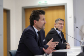 Graz police and prosecutors hold a press conference following school shooting, in Graz