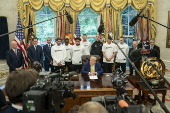 President Trump hosts Juventus soccer club at White House