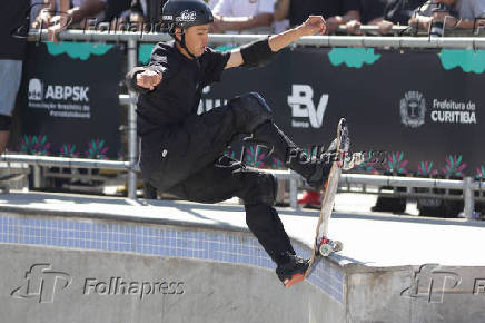 Circuito nacional de skate, o STU National, no Complexo do Tarumã, em Curitiba