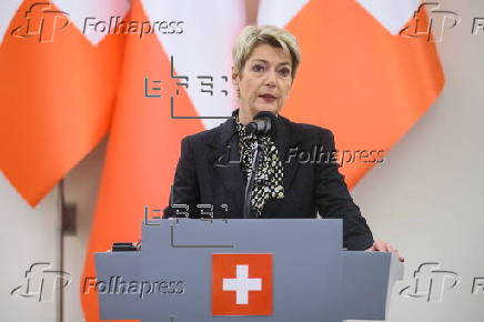 Swiss Federal President Karin Keller-Sutter visits Warsaw