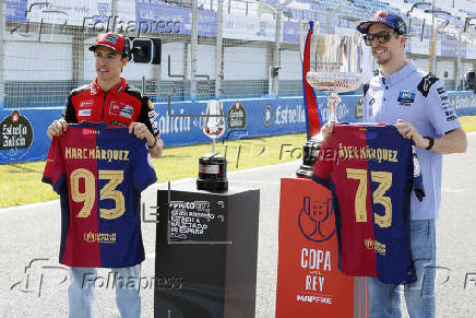 Marc y Álex Márquez en el Circuito de Jerez que ultima los preparativos para recibir al G.P. de España