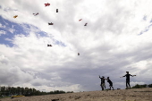 Traditional kite contest in Bali