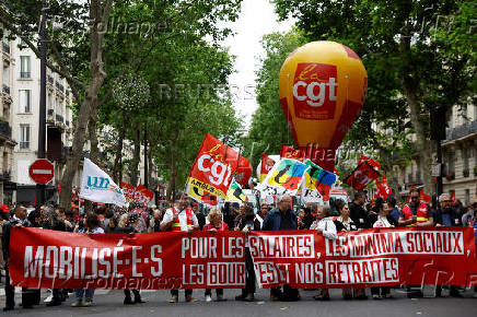 Demonstration against pension reform in Paris