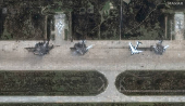 FILE PHOTO: A satellite image shows destroyed TU 95 aircrafts in the aftermath of a drone strike at the Belaya air base
