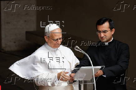 Pope Leo XIV leads Angelus prayer at Castel Gandolfo