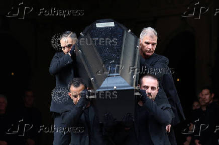 Funeral of late French talk show host and TV journalist Thierry Ardisson in Paris