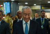 PRESIDENTE DE PORTUGAL MARCELO REBELO DE SOUSA CHEGA A RECIFE (PE)