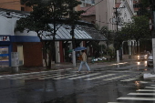 Forte chuva na Vila Clementino na zona sul de SP