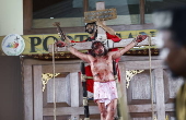 Good Friday procession  at St. Matthew the Evangelist Church in Jakarta