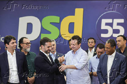 Filiação do governador do RS, Eduardo Leite, ao PSD em SP