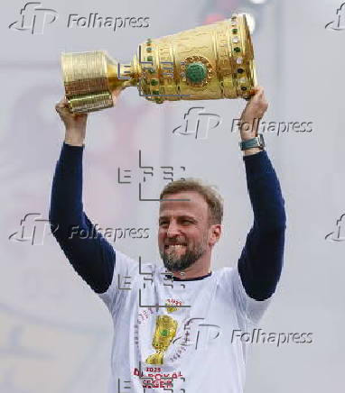 DFB Cup celebration of VfB Stuttgart in Stuttgart
