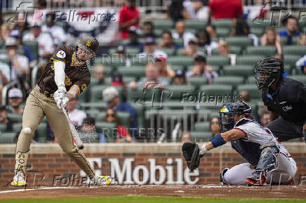 MLB: San Diego Padres at Atlanta Braves