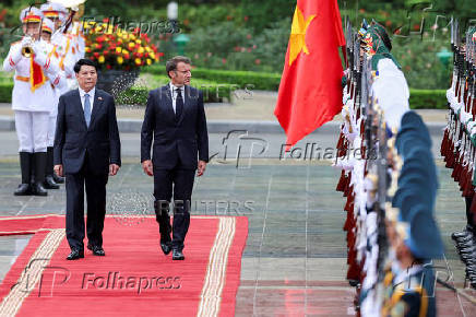 French President Macron visits Vietnam