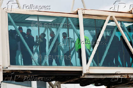 FILE PHOTO: Repatriation flight with migrants deported from U.S. lands, in Maiquetia