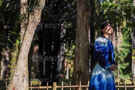 Japan's Princess Kako visits Botanical Garden (Jardim Botanico), in Rio de Janeiro