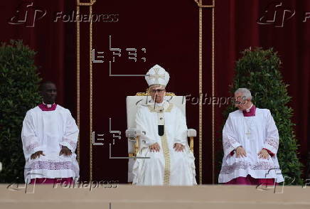 Pope Leo XIV presides over mass outside Rome's Archbasilica of Saint John Lateran