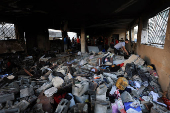 Aftermath of Israeli attacks, in Gaza City