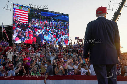 U.S. President Trump visits Des Moines, Iowa