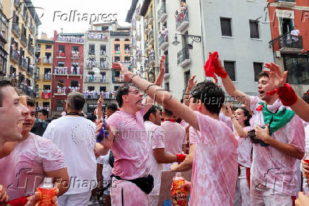 San Fermin festival (Chupinazo) in Pamplona