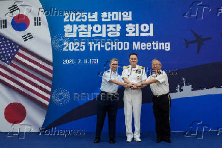 Trilateral Chiefs of Defense meeting at the Defense Ministry in Seoul