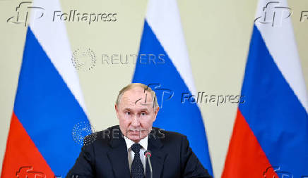 Russian President Vladimir Putin holds a meeting in Severodvinsk