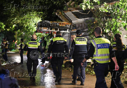 Passenger train derailed in southwestern Germany