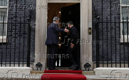 British PM Starmer and Ukrainian President Zelenskiy meet in London