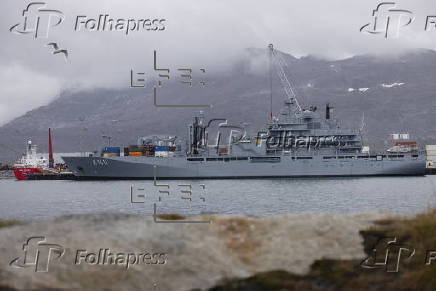 The German Navy ship FGS Berlin visits Greenland