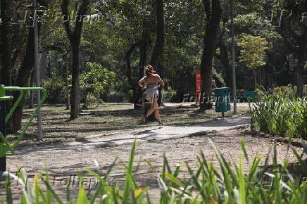Movimentação no Parque Ibirapuera em São Paulo