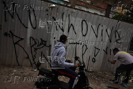Protesta contra desalojo en la favela do Moinho, Brasil