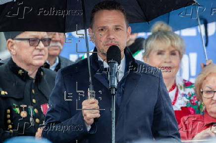 Polish presidential candidate Rafal Trzaskowski campaigns in Zgorzelec
