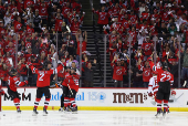 NHL: Stanley Cup Playoffs-Carolina Hurricanes at New Jersey Devils