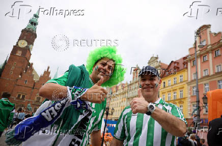 Conference League - Final - Real Betis & Chelsea fans gather in Wroclaw