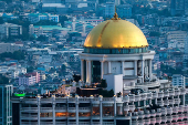 A view of the Lebua Sky Bar in Bangkok