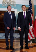 U.S. Secretary of State Marco Rubio meets Norway's Foreign Minister Espen Barth Eide, in Washington