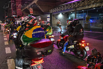 Carreata contra Alexandre de Moraes, na Av Paulista