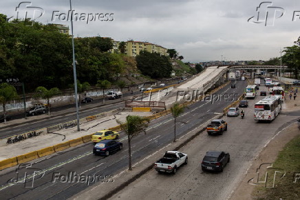 Obras do BRT Transbrasil