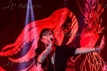 Show da cantora Pitty na Audio Club, na Barra Funda, zona oeste de São Paulo