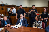 Former film producer Harvey Weinstein appears in court in New York