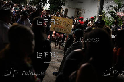 Protesta contra desalojo en la favela do Moinho, Brasil