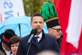 Polish presidential candidate Rafal Trzaskowski campaigns in Zgorzelec