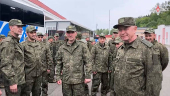 Russian soldiers meet Deputy Defence Minister Fomin in Belarus after release from Ukraine on the third day of POW exchange