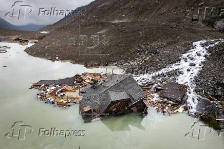 Aftermath of Birch Glacier collapse in Switzerland